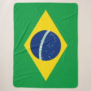 Brasilien Flaggenblankt Sherpadecke