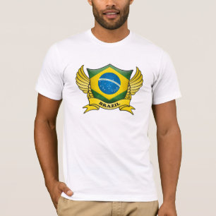 Brasilien-Flaggenemblem T-Shirt