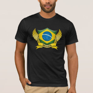 Brasilien-Flaggenemblem T-Shirt