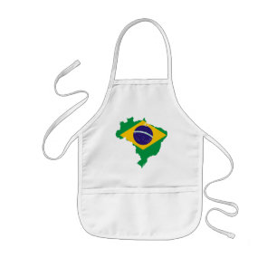 Brasilien-Flaggenkarte Kinderschürze