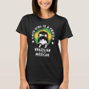 Brasilien Flaggenmexiko Frauen-Mädchen-Prix T-Shirt