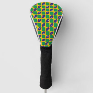 Brasilien-Flaggenmuster Golf Headcover