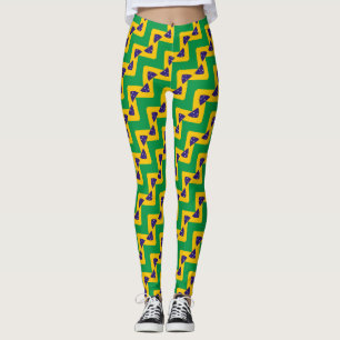 Brasilien-Flaggenmuster Leggings