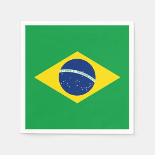 Brasilien Flaggenpapier Napkin Serviette