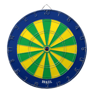 Brasilien Flaggenpatrons Bullseye Dartscheibe