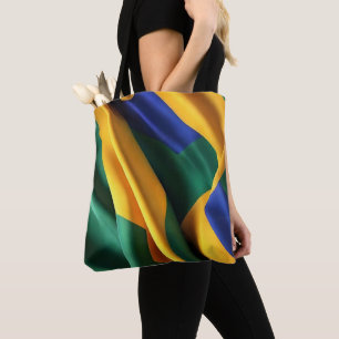Brasilien Flaggenseidenstruktur