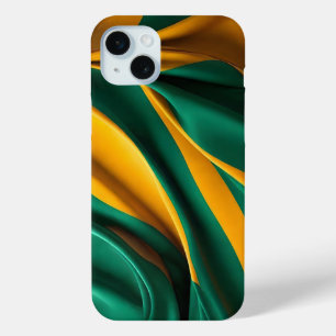 Brasilien Flaggenseidenstruktur Case-Mate iPhone Hülle