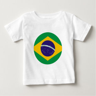 Brasilien Flaggenzirkel Das MUSEUM Zazzle Baby T-shirt