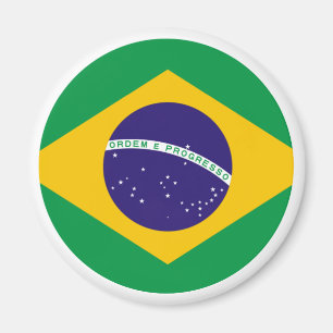 Brasilien Flaggenzirkel Das MUSEUM Zazzle Magnet