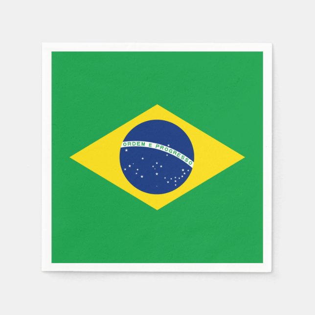 Brasilien FlagPaper Napkin Serviette (Vorderseite)