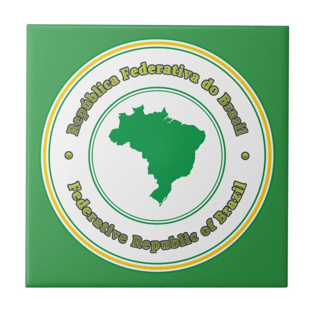 Brasilien Fliese (Vorderseite)