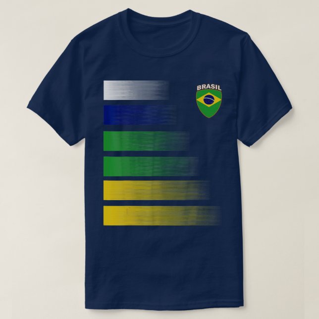 Brasilien Football Shirt Brasilianisches Soccer Je (Design vorne)