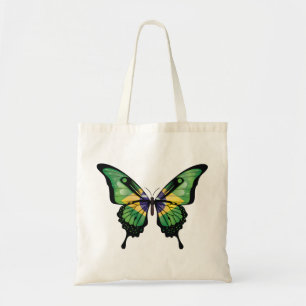 Brasilien Frack Butterfly Flag Aufkleber Tragetasche