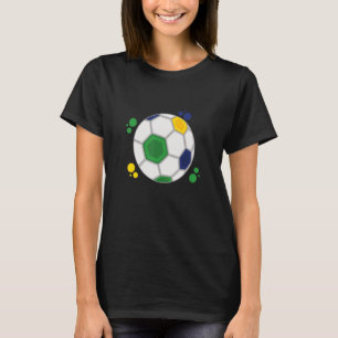 Brasilien Fußball Ball Flagge Trikot Brasilianis T-Shirt