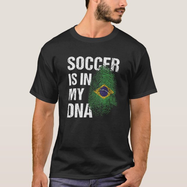 Brasilien Fußball Brasilianischer Fußball Brasilia T-Shirt (Vorderseite)