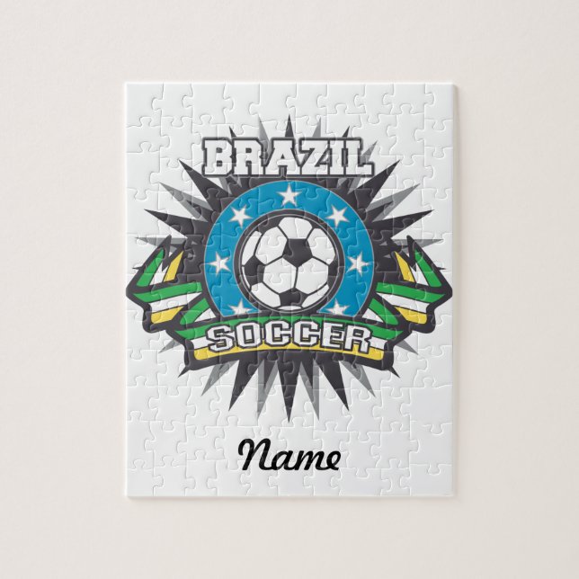 Brasilien-Fußball-Explosion Puzzle (Vertikal)