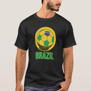 Brasilien Fußball Fußball Brasilianische Flagge T-Shirt