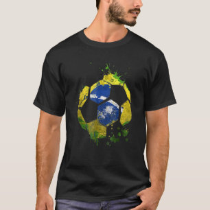 Brasilien Fußball Grafik Brasilien Flag Football S T-Shirt