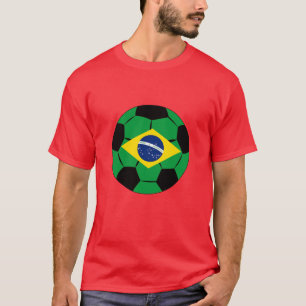 Brasilien Fußball Jersey Fußball Brasilianische Fl T-Shirt