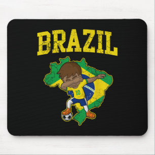 Brasilien Fußball Junge Brasilianischer Fußball Da Mousepad