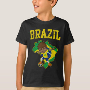 Brasilien Fußball Junge Brasilianischer Fußball Da T-Shirt