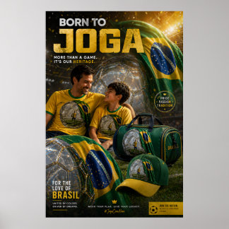 Brasilien Fußball Legacy Collection – Vater & Sohn Poster