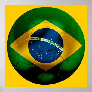 Brasilien Fußball Poster