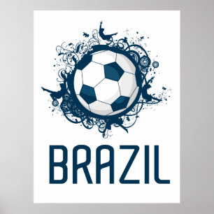 Brasilien Fußball Poster