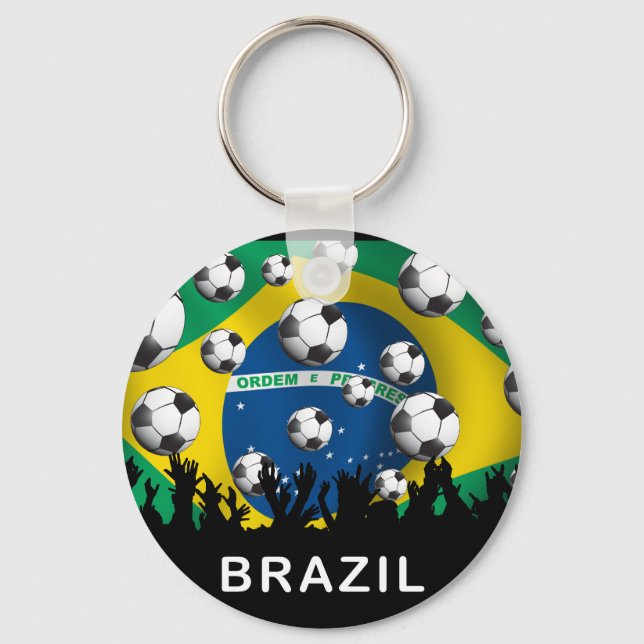Brasilien Fußball Schlüsselanhänger (Vorderseite)