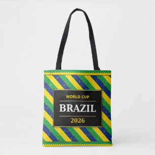 Brasilien Fußballfan-Flaggenfarben Streifenmuster