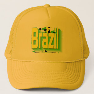 Brasilien-Hut Truckerkappe