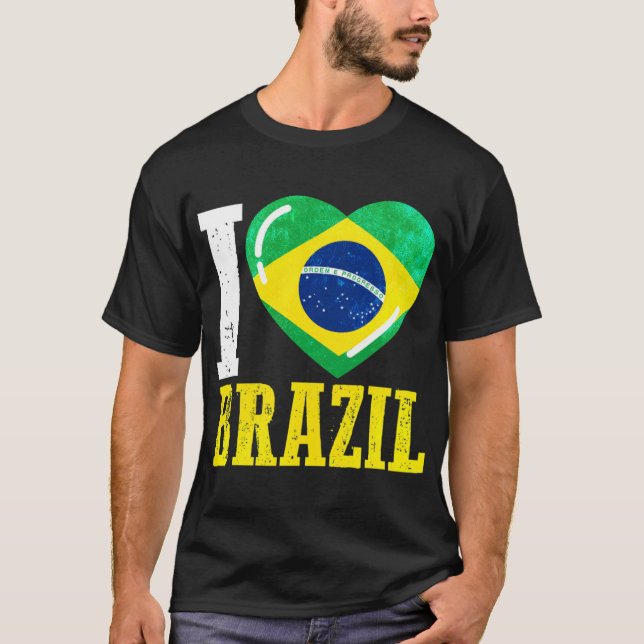 Brasilien I Liebe Brasilien T-Shirt (Vorderseite)