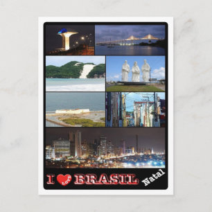 Brasilien - I Liebe - Natal - Postkarte