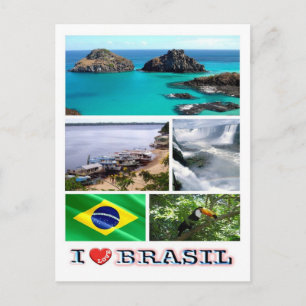Brasilien - I Liebe - Postkarte