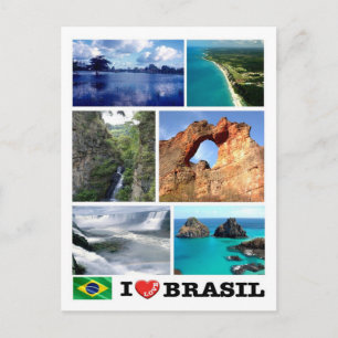 Brasilien - I Liebe - Postkarte