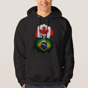 Brasilien - kanadisches Kanada Tree Roots Flag Hoodie