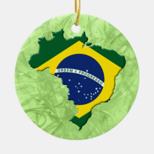 Brasilien-Karte Keramikornament