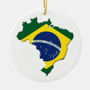 Brasilien-Karte Keramikornament
