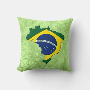 Brasilien-Karte Kissen