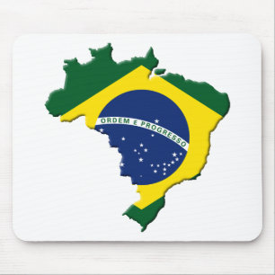 Brasilien-Karte Mousepad