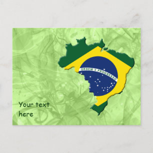 Brasilien-Karte Postkarte