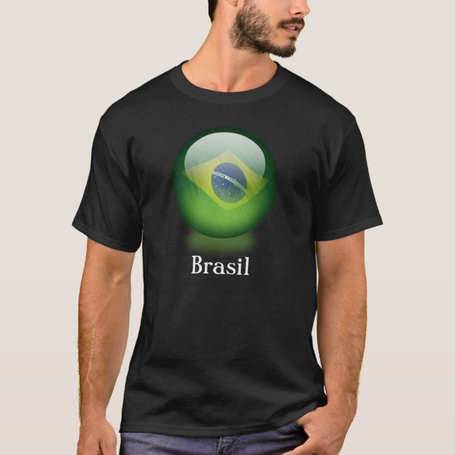 Brasilien-Kugeldunkelheit T - Shirt (Vorderseite)
