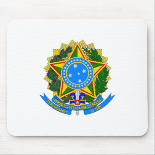 brasilien land wappen symbol emblem stern flagge mousepad
