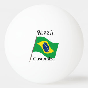 Brasilien Landesflagge Thunder_Cove Tischtennisball