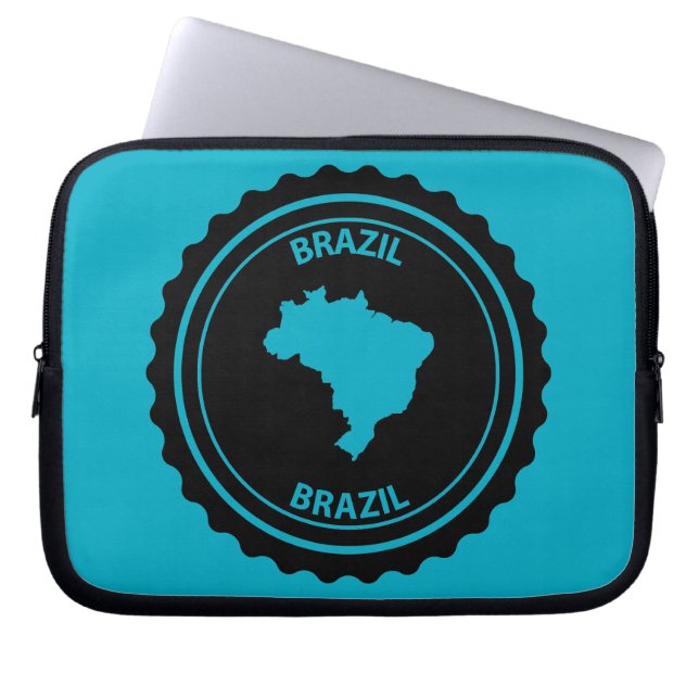 Brasilien Laptopschutzhülle (Vorderseite)
