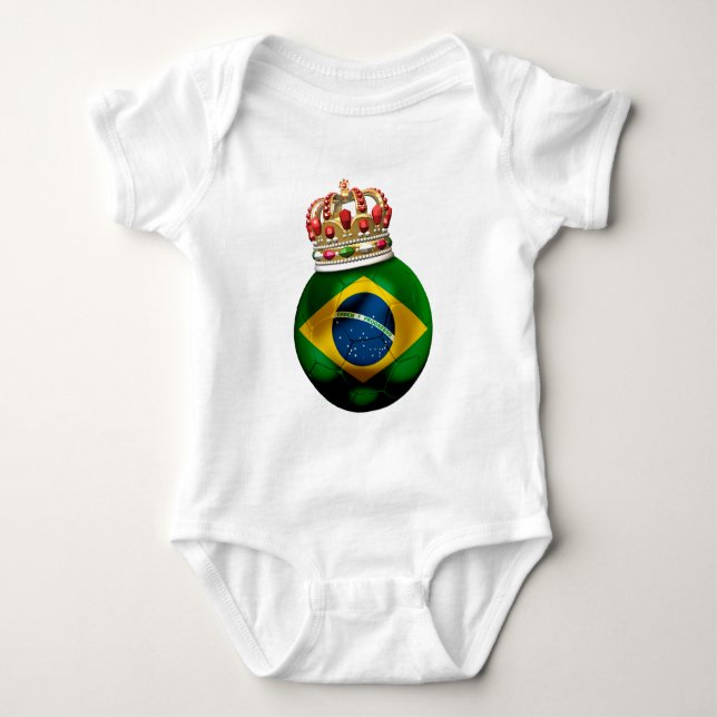 Brasilien-Meister Baby Strampler (Vorderseite)