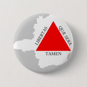 BRASILIEN-MINAS GERAIS-Flaggenkarte Button