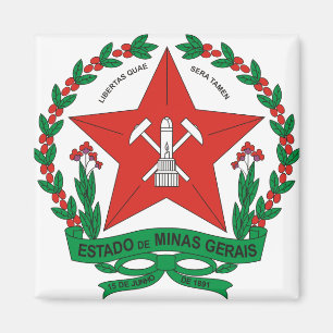 Brasilien-Minas Gerais-Wappen Detail Magnet