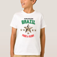 Brasilien Nationalstolz Edition Kinder Basic T-Shi