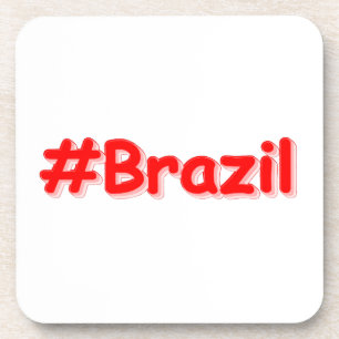 "#Brasilien" Niedliches Design. Jetzt kaufen Getränkeuntersetzer